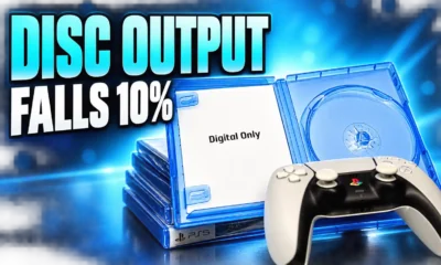 Sony PlayStation disc output falls 10 percent 2028