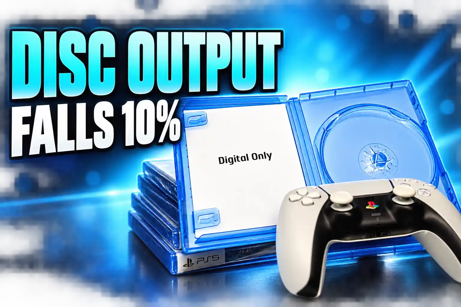 Sony PlayStation disc output falls 10 percent 2028