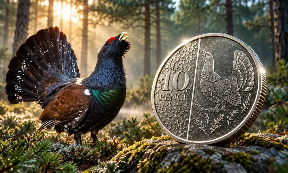 7.1 million capercaillie 10p coins outnumber Scotland’s birds