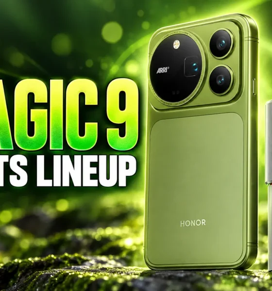 Honor Magic 9 square 55MP Agile Eye selfie camera
